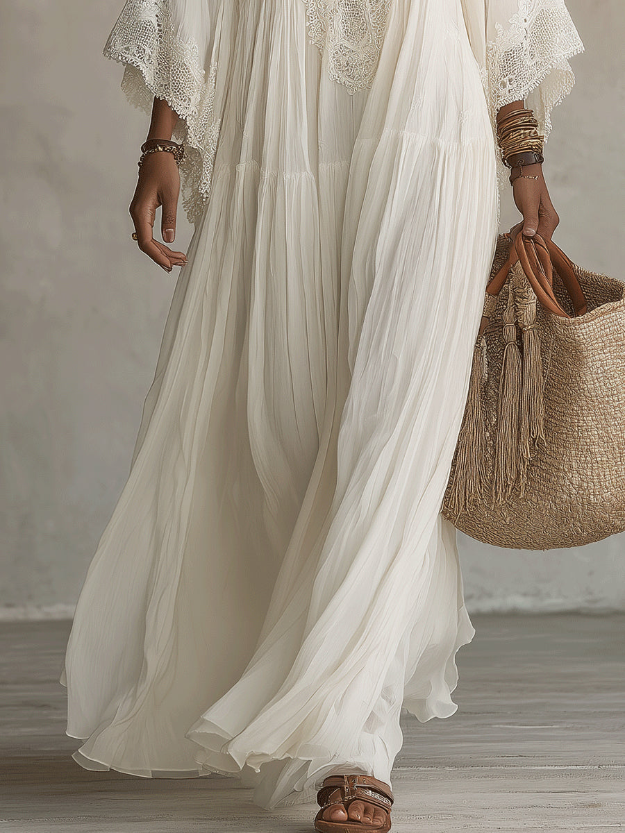 Carla | Elegant Dress with Bat Sleeves