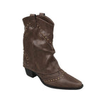 Angelica | Western Ankle Boots with Studs for Women
