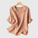 Mena | Peter Pan Collar Button-Down Blouse for Women