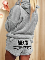 Meow Sleeve Hooded Set