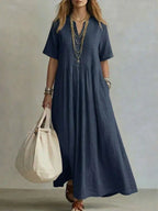 Elegant Pleated Dress