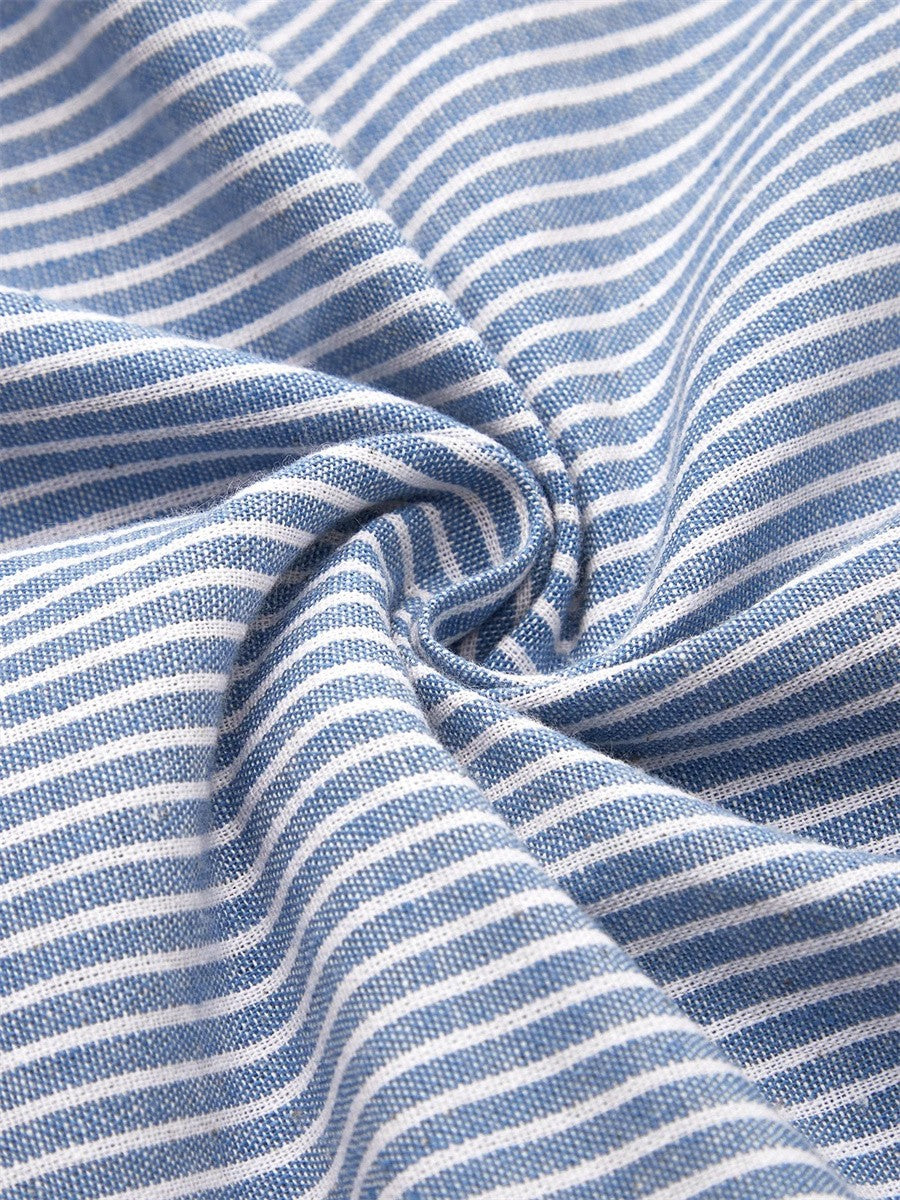 Odelia | Striped Button-Front Midi Dress for Women
