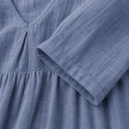 Lilla – Linen Dress, V-Neck