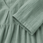 Lilla – Linen Dress, V-Neck