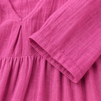 Lilla – Linen Dress, V-Neck