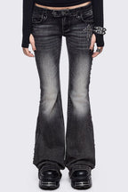 Black Wide-Leg Jeans