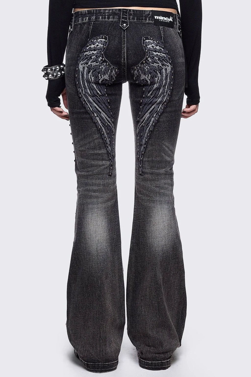 Black Wide-Leg Jeans