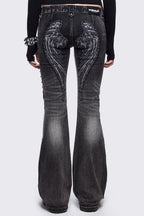Black Wide-Leg Jeans