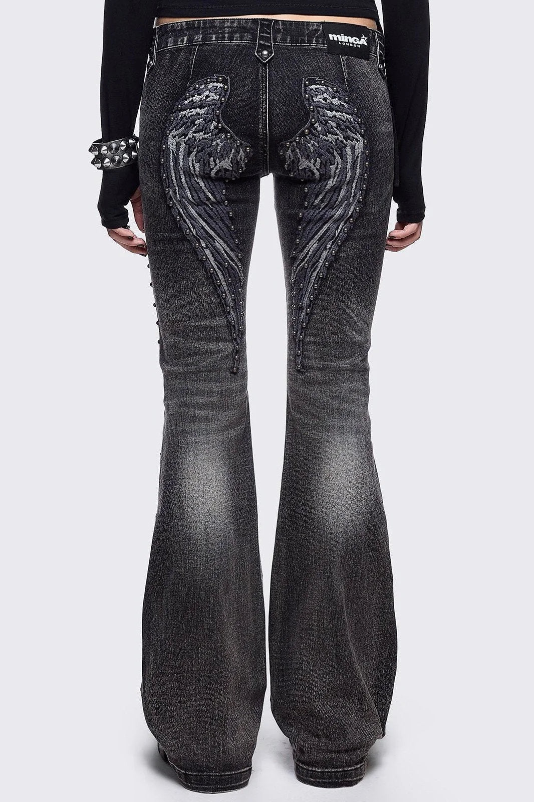 Black Wide-Leg Jeans