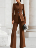 Silvana | Blazer Pants Set with Long Sleeves for Women