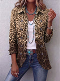 Navara™ | Leopard Print Ruffled Jacket