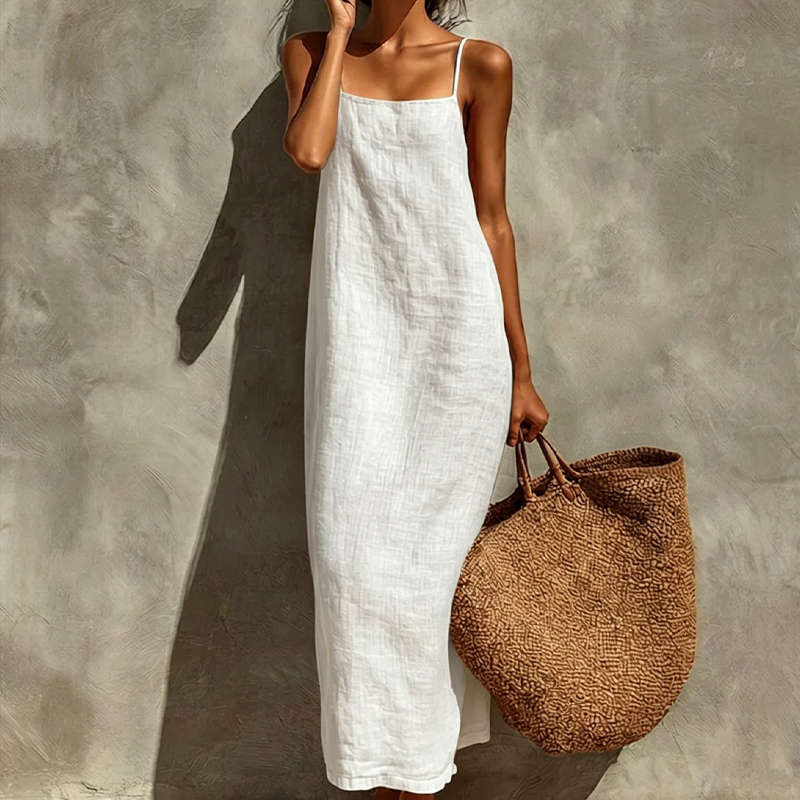 Casual Solid Color Slip Dress