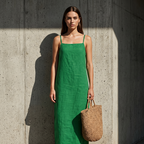 Casual Solid Color Slip Dress