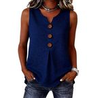 👚❄️Summer cool-down deal!!⚡50K+ SOLD!❄️Women's V-Neck Sleeveless Cotton Linen Vest