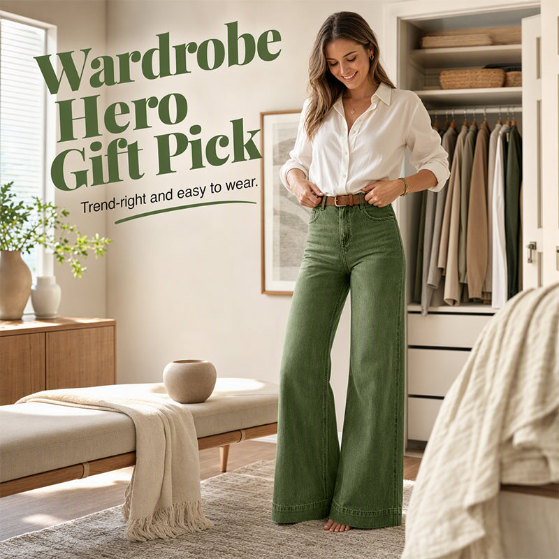Vintage High-Waisted Wide-Leg Jeans