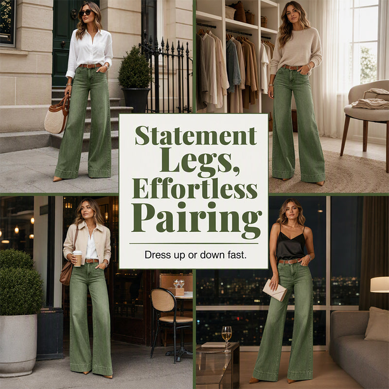 Vintage High-Waisted Wide-Leg Jeans