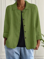 Zara | Oversized Blazer with Button Front for Women