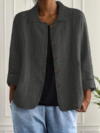 Zara | Oversized Blazer with Button Front for Women